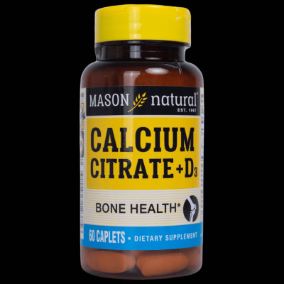 Viên uống Bổ sung canxi hữu cơ cho cơ thể Mason Natural Calcium Citrate + D3 – hộp 60 viên