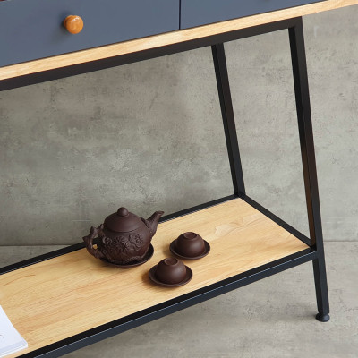 Bàn trang trí console có ngăn kéo chân sắt Juno Sofa CSTCT062 120x30x85 cm nhiều màu lựa chọn 