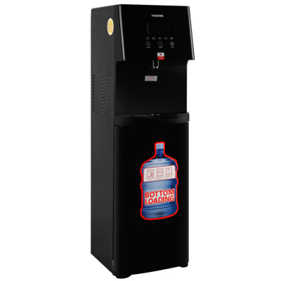 Cây nước nóng lạnh Toshiba RWF-W1830BV(K) - Chức năng Eco, tiết kiệm điện, Nút cảm ứng, Tự ngắt điện khi quá tải - Hàng chính hãng - Bảo hành 12 tháng, Chất lượng Nhật bản