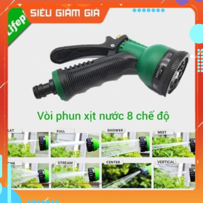 Vòi xịt nước tưới cây rửa xe 8 chế độ 206815