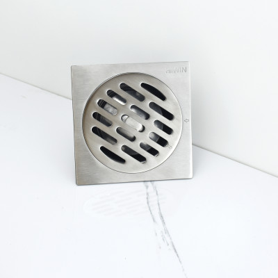 Ga thoát sàn ngăn mùi vượt trội chất liệu inox 304 cao cấp Hiwin FD-6322S bề mặt 120x120