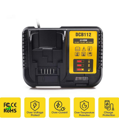 BỘ SẠC PIN 10.8-18V DEWALT DCB112-B1- HÀNG CHÍNH HÃNG