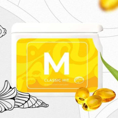 Thực Phẩm Sức Khỏe M Classic Hit - Tim và Não - PROJECT V - Hộp 60 Viên - Xuất xứ Pháp, Hàng Chính Hãng