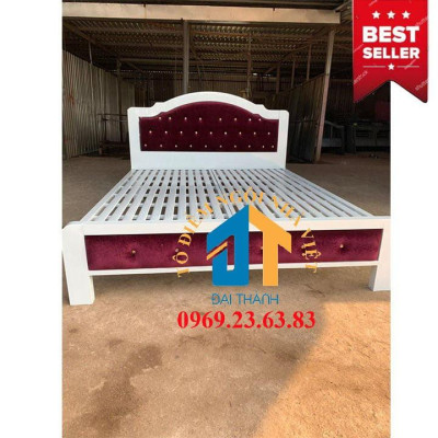 Giường sắt hộp cao cấp nhiều kích thước màu sắc sơn tĩnh điện bền đẹp không rỉ sét