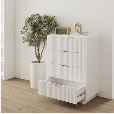 HAPPY FURNITURE , Tủ lưu trữ 4 ngăn kéo - NAMI, THK_240 , 70cm x 45cm x 98cm DxRxC