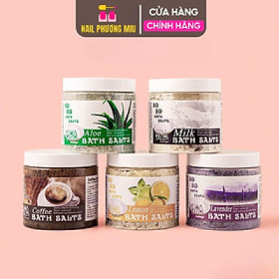 Muối Ngâm Chân BOBO Cao Cấp Hũ 680g Bath Salts Tẩy Da Chết, Hộp Muối Làm Mềm Da Massage Chà Gót Loại To Spa Thảo Dược Hương Hoa Hồng, Lavender