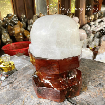 Trải Nghiệm Sự An Nhiên và Cân Bằng Với Đèn Đá Phong Thủy Tự Nhiên NHASAN DTA04 - 2.2kg (KT: 19 x 13 (cm))