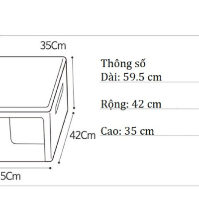 COMBO 2 TÚI ĐỰNG QUẦN ÁO KHUNG THÉP 88L-LIVING BOX 88L