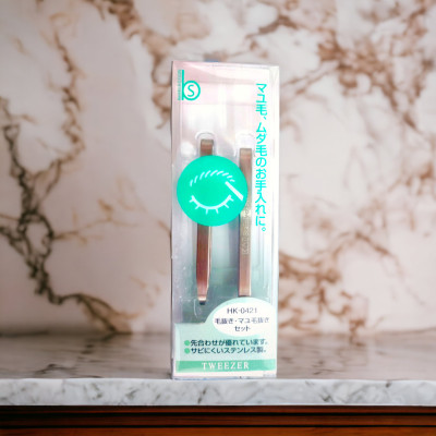 Nhíp Nhổ Lông Mày Bằng Thép Không Gỉ Kai Tweezer 4959-HK0421