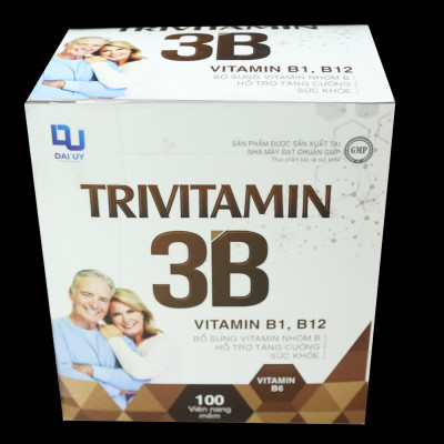 Vitamin B tổng hợp Đại Uy - TriVitamin 3B (Hộp 100 viên nang mềm)