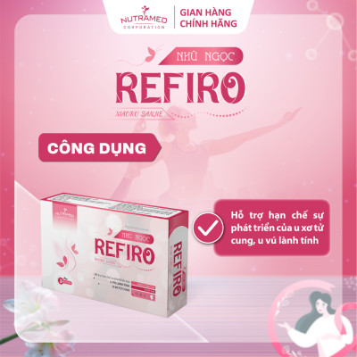 Viên uống Refiro hỗ trợ u xơ tử cung, u nang, u xơ tuyến vú lành tính (30 viên) - Nutramed