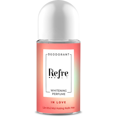 Lăn khử mùi dưỡng trắng hương nước hoa Refre Whitening Perfume In Love - Hương Tình Yêu 40ml