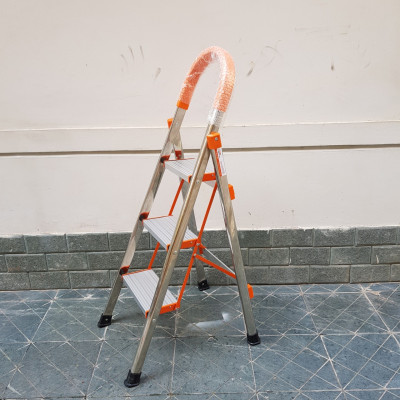 Thang ghế gia đình cao cấp, thân inox, bậc to - Chính hãng Ashi AG03 