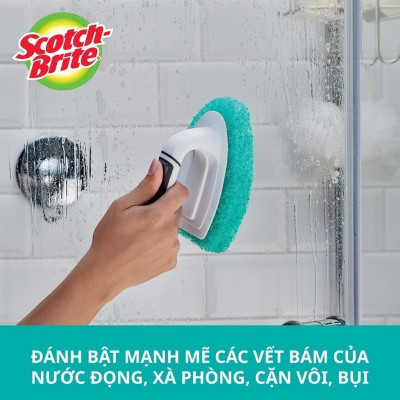 Bàn chải chà sàn Scotch Brite 3M đa năng, cao cấp, chống trầy xước, an toàn khi sử dụng trên nhiều bề mặt, tay cầm êm chắc chắn, độ bền cao, có thể tái sử dụng nhiều lần, lấy sạch vết bẩn cứng đầu hiệu quả 553