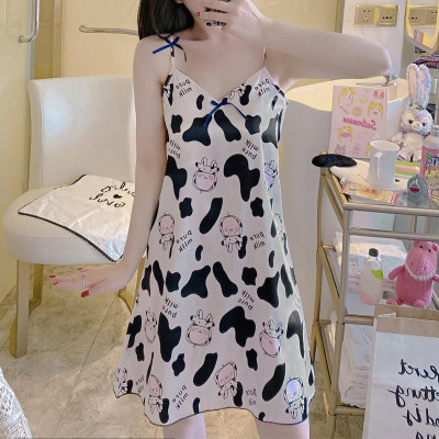 Váy Ngủ Nữ HÀNG ĐẸPĐầm Ngủ Lụa Satin Sexy 2 Dây Đẹp Gợi Cảm Nữ Có Đệm Mút Nâng Ngực Mặc Nhà Thoải Mái Hàng Cao Cấp QC