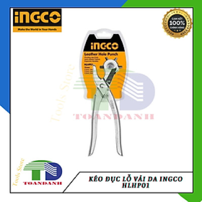 Kéo đục lỗ vải da Ingco HLHP01 