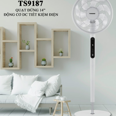 Quạt Đứng Tiross TS9187 Động cơ DC - 7 Cánh Quạt Có Điều Khiển- Hàng Chính Hãng