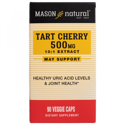 Viên Hỗ Trợ Giảm Acid Uric Mason Natural Tart Cherry Hỗ Trợ Sức Khoẻ Xương Khớp 90 Viên/Hộp