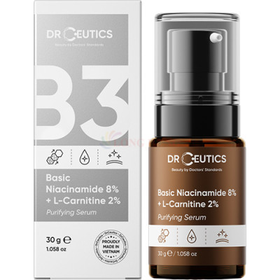 Tinh chất dưỡng da DrCeutics Niacinamide 8% + L-Carnitine 2% (30g) - Hàng chính hãng