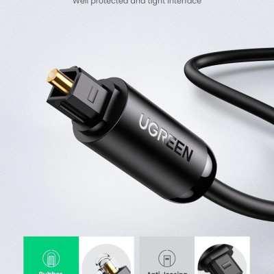 Ugreen UG70892AV122TK 2M Toslink Optical Male To Male Audio Cable - HÀNG CHÍNH HÃNG