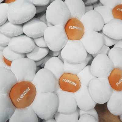 Đệm lót salon hình bông hoa xinh xắn A đường kính 40cm - đệm bệt trang trí quán cafe, đệm ghế văn phòng