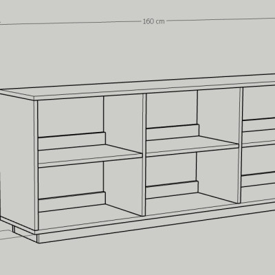 [Happy Home Furniture] ZANE , Kệ sách 2x3 ,160cm x 32cm x 62cm ( DxRxC), KSA_034