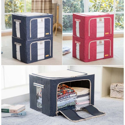 Tủ Vải Đựng Đồ Khung Sắt Nhiều Màu - Giao Ngẫu Nhiên