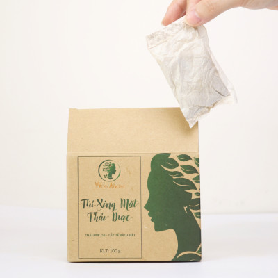 Túi xông mặt thảo dược sạch mụn, căng bóng da Wonmom ( 10 Túi/Hộp )