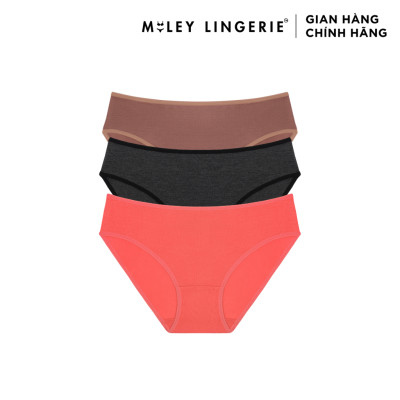 Combo 3 quần lót nữ cotton co dãn 4 chiều Flexi Miley Lingerie - Giao màu ngẫu nhiên