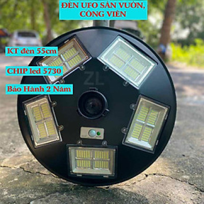 Đèn sân vườn UFO năng lượng mặt trời, công suất 120w 200w