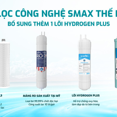 Máy lọc nước nóng lạnh RO Mỹ 11 lõi Karofi KAD-M68 - Giao trước lắp sau miễn phí toàn quốc - Bảo hành 36 tháng - Hàng chính hãng