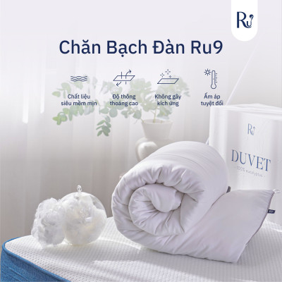 Chăn Bạch Đàn - Eucalytus Duvet (EDUVET) Ru9 100% Từ Thiên Nhiên, Thoáng Mát, Khả Năng Kháng Khuẩn