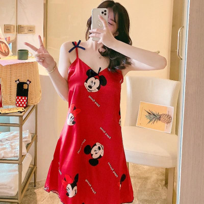 Váy Ngủ Nữ HÀNG ĐẸPĐầm Ngủ Lụa Satin Sexy 2 Dây Đẹp Gợi Cảm Nữ Có Đệm Mút Nâng Ngực Mặc Nhà Thoải Mái Hàng Cao Cấp QC