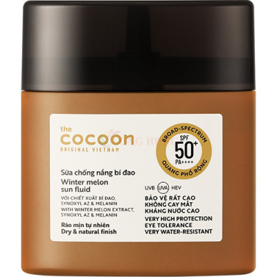 Sữa chống nắng bí đao Cocoon Winter Melon Sun Fluid SPF 50+ PA++++ (5ml/15ml/50ml) - Hàng chính hãng
