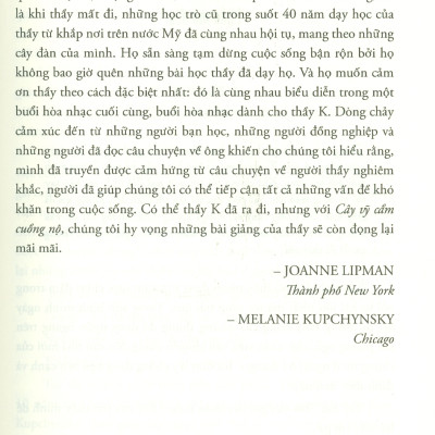 CÂY VĨ CẦM CUỒNG NỘ - Câu Chuyện Về Một Người Thầy Hà Khắc Và Nghệ Thuật Hoàn Thiện Con Người (Tái bản lần thứ nhất)