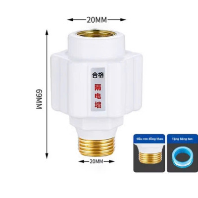 2 Van chống giật lắp máy nước nóng bảo vệ chống rò rỉ điện 