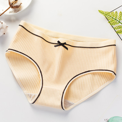 Combo 10 Quần Lót Nữ Gân Tắm Phối Nơ Kháng Khuẩn GT1 Siêu Thoải Mái