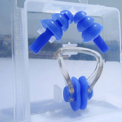 Bộ Nút Bịt Tai Và Kẹp Mũi Silicon Chống Nước Khi Bơi Lội Chính Hãng Đại Nam Sport