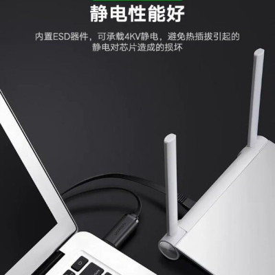 Ugreen UG50773CM204TK 1.5M màu Đen Cáp lập trình Console USB 2.0 sang LAN dương - HÀNG CHÍNH HÃNG