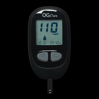 MÁY ĐO ĐƯỜNG HUYẾT OG CARE CHÍNH HÃNG (KÈM 25 QUE THỬ ) NHẬP KHẨU TỪ ITALIA (Ý)