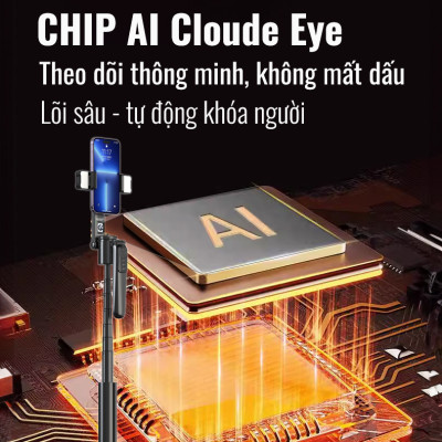 Gậy quay video MP19s thông minh,chụp ảnh, livestream, kim loại bền bỉ, gimbal 360 dõi theo, nâng cấp, hàng chính hãng