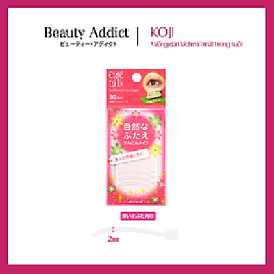 Miếng Dán Kích 2 Mí Trong Suốt Nhật Bản Koji Eye Talk Technical Eyetape Slim Loại Mỏng
