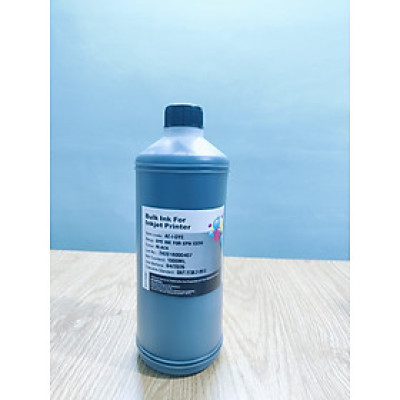 Mực nước dye ink màu đen (BK)  tương thích Epson Dx5 I3200 chai 1 lít, hàng nhập khẩu.