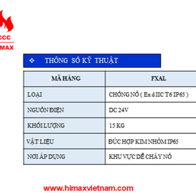 Còi đèn kết hợp chống nổ hi max FXAL