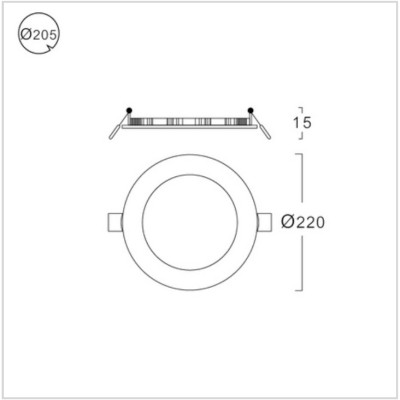 ĐÈN LED ÂM TRẦN LUMAX #RPL205/WH-18LED/6.5K-XMXD(SPR)