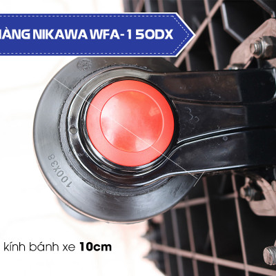 Xe Đẩy Hàng 4 Bánh Sàn Nhựa Không Võng Gấp Gọn Nikawa WFA-150DX Chống Ồn, tải trọng 150kg