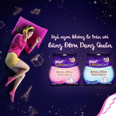 Bộ 2 Băng đêm dạng quần Diana size M-L 5 chiếc/gói
