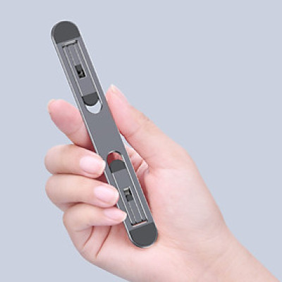 Giá đỡ laptop kệ đỡ máy tính tản nhiệt siêu mỏng gọn có 2 nấc độ cao - Hàng chính hãng