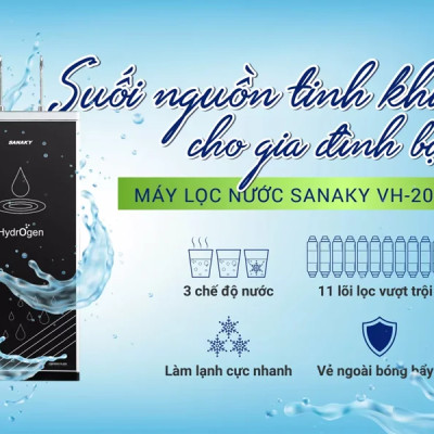 Máy Lọc Nước Nóng Lạnh Sanaky VH-202HY - Hàng Chính Hãng (Chỉ Giao HCM)