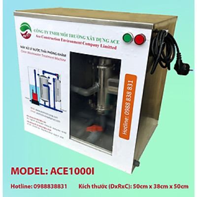 (Hàng chính hãng) Máy lọc nước thải Litero ACE1000I xử lý nước thải Phòng khám chuyên khoa phụ sản công nghệ oxy hoá bậc cao kết hợp lọc nano và than hoạt tính 1 bộ